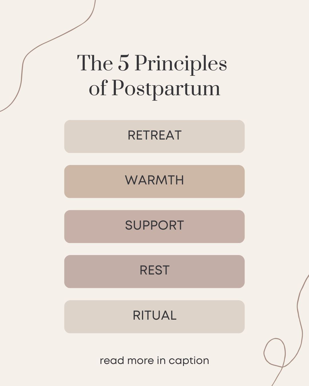 The Five Principles of Postpartum