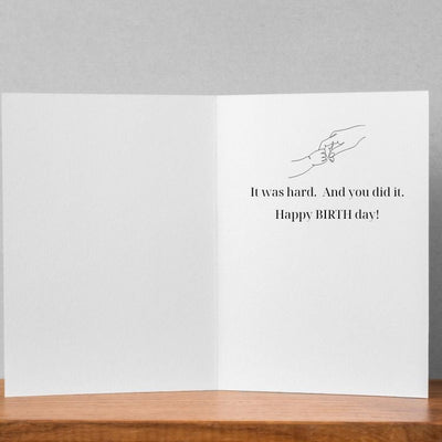 BIRTH Day Greeting Card (Add Personalized Note)